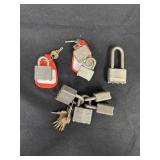 Variety of padlocks w/ keys