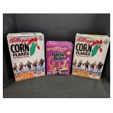 (3) Celtics collector cereal boxes unopened