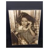 Plastic Framed Photograph of Shirley Temple