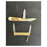 2 folding double pocket knives
