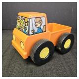 Orange Plastic Tupperware Toy Pick-Em-Truck
