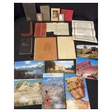 Vtg paper memorabilia & Holy Bible