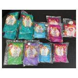 1999 McDonalds Ty Teenie Beanies, new.  Total of
