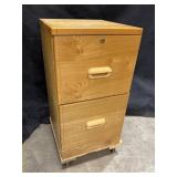 Rolling 2 Drawer Filing Cabinet