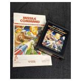 Missile Command Atari video game cartridge &