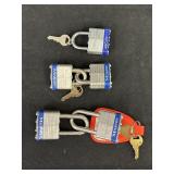 Master Lock Locks w/ keys