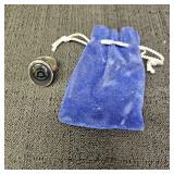 Bell System Logo Mood Ring w/ Blue Bag