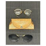 1/10 12k gold filled wire rim granny glasses,