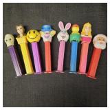 (8) Vintage Pez Candy Dispensers: Skull, Belle,