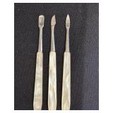 3pc Mother of Pearl Manicure Set