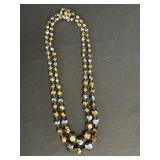 Western Germany 2-strand molded bead necklace,