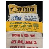 (4) Cotton Nail/Carpenter Advertising Aprons