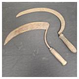 (2) Vintage Hand Sickles