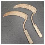 (2) Vintage Hand Sickles