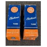 (2) GE Vacuum Tubes 12B4A 2.5in long