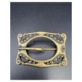 Vtg. Brass Sash Pin