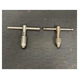 2 adjustable T-handle tap wrenches