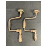 2 Vtg ratcheting bit brace hand drills