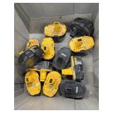 Variety of DeWalt Batteries