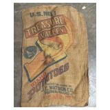 Treasure Valley & Western Burlap Potato Bag