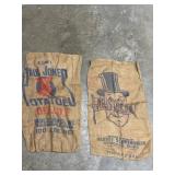 Paul Jones & Aristocrat Burlap Potato Bags (2)
