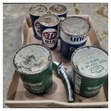 VTG Pull-Tab & Flat-Top Automobile Fluid Cans