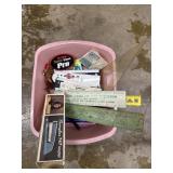 Advertising rulers, stapler, patch, push pins,