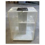 Acrylic countertop rotating display case