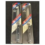 2 Sabatier ï¿½lite Knives 5" Serrated Utility & 5"