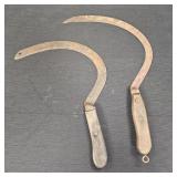 (2) Vintage Hand Sickles