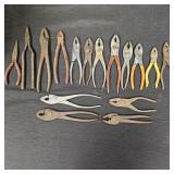 Variety of Pliers: Craftsman, Servess, Crescent,