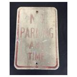 No Parking Any Time street  sign