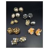 Variety of Wingback Costume Earrings