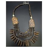 Tribal Layered Beaded Necklace
