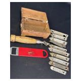 Variety of advertising can & bottle openers, &