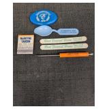 Michigan City memorabilia, coin purse, spoon,