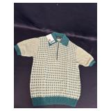 Vtg Jockey Thorobred quarter-zip sweater w/short