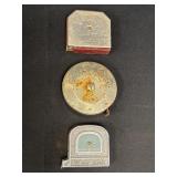 3 advertising tape measures - International
