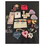 Variety of misc items, corks, beads, pins,