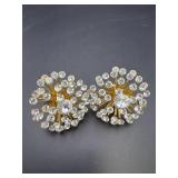 Vtg. Starburst Screw Back Earrings
