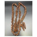 Hawaiian Seed Necklace & Earring Set