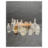 Vintage Glass Bottles & Plastic Bowl