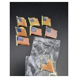 Variety of American Flag Pins
