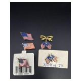 1976 American Flag Pins & American Flag Pins