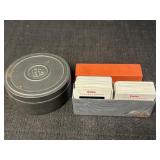 Kodak Company EKC film tin canister & film slides