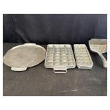 Frigidaire aluminum Quickube ice cube trays,