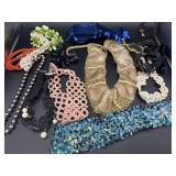 Variety of Fabric Choker Necklaces