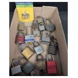 Variety of Padlocks, Yale, Master, Corbin, Ilco