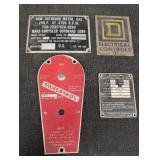 Metal Tags, Outboard motor, Electrical controls