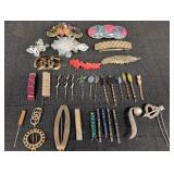 Lg Variety of Hair Barrettes w/ many designs &